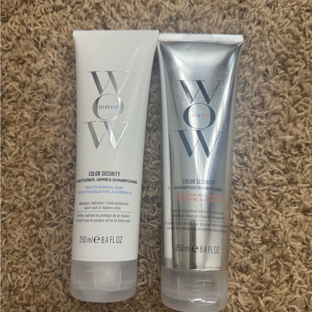 Color Wow Color Security Shampoo and Conditioner Set - Silver and White